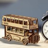 Wooden Double Decker Bus, 3D Wooden Puzzles for Adults and