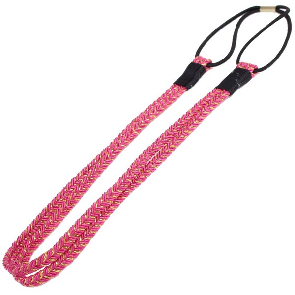 JUSTFOX - Beautiful braided headband in different colours, Plastic, Without