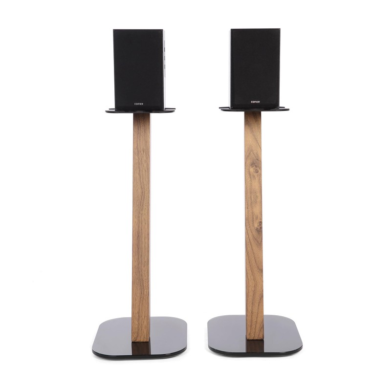 EXIMUS One Pair Fixed Height Universal Speaker Floor Stands -