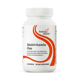Seeking Health Multivitamin One - Supplement with Zinc, Vitamin B12, & Vitamin A - Magnesium-Free Formula - Multivitamin Supports Methylation & Healthy Aging - 45 Capsules