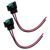 2Pcs Wire Pigtail Female C H11 Two-Beam Headlight Low Beam