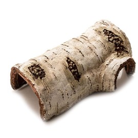 Reptile Log Hide Cave, Safe Hiding Place for Snakes, Turtles, Bearded Dragons, Lizards, Amphibians (Brown)