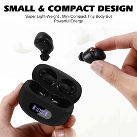 UrbanX True Wireless Bluetooth Earbuds + Charging Case, Black, Dual Connect, IPX5 Water Resistance, Bluetooth 5.2 Connection, Balanced, Bass Boost Compatible with Wiko WIM