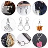 12Pcs Keyring Clip with Keyring Rings, Silver Key Ring Clips,