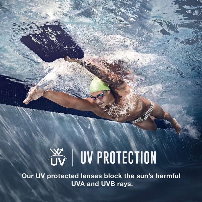 Speedo Vanquisher 2.0 ミラースイミングゴーグル レッド