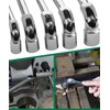 DFsucces Hex Offset Socket Wrench, L-Type Wrench, Through Bolt Hex