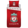 Liverpool Single Duvet Set Reversible Red Football Club Bedding with