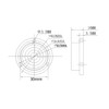 Metal Horizontal Bubble Cow Eye Level Universal Horizontal Bubble Flange