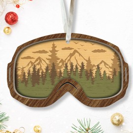 Snowboarder Ornament - Snowboard Ornaments, Snowboard Ornaments for Christmas Tree - Snowboard Gifts, Snowboarding Gifts for Men, Gifts for Snowboarders - Wood Snowboarding Christmas Ornament 2024