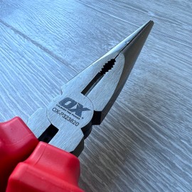 OX Pro VDE Long Nose Pliers - 200mm (8")