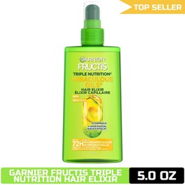 Garnier Fructis Marvelous Oil Elixir, 5.0 fl oz, Triple Nutrition Hair Treatment