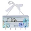 Beachcombers Light-Up Led Hanging Block with 5 Hooks Blue