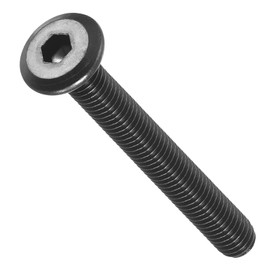 METALLIXITY Flat Head Hex Socket Cap Screws Bolts(M6-1x50) 15Pcs, Steel Hex Socket Furniture Bolts Countersunk Screws - for Furniture Woodworking Project, Black