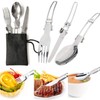 Camping Hiking Cookware Set Outdoor Portable Picnic Cookware Kit Alumina