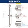 NearMoon Slide Bar with Height/Angle Adjustable Handheld Shower Holder, Bathroom