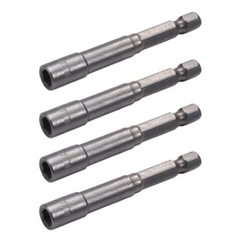 Utoolmart 1/4 Driver 5.5mm Hex Shank Socket Wrench Screw Magnetic Impact Nut Setters Adapter Electronic Quickly Change Electric Hand Drill 65mm Length 4pcs