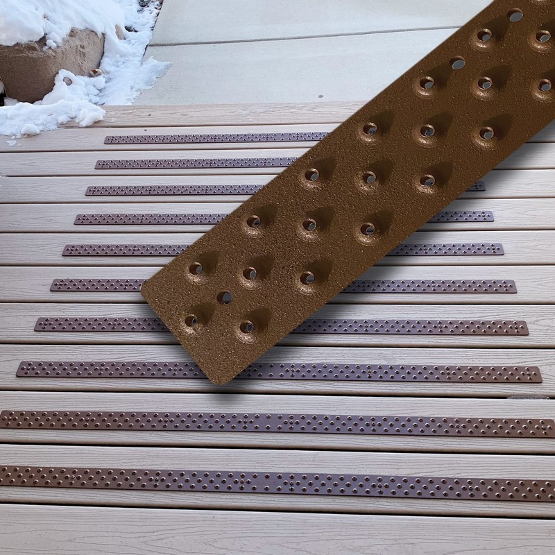 HandiTreads Non-Slip Deck & Ramp Treads - Java Brown (Single