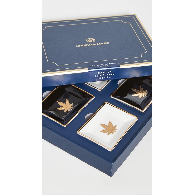 Jonathan Adler Men's Hashish Petite Trays, Multi, One Size