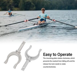 Tomotato Aluminum Oar Lock,2in Boat Oar Lock Aluminum Boat Oarlock Portable Kayak Canoe Oar Lock Rowlock Side Mount Boat Rowlock Socket Bracket for Boat Yacht