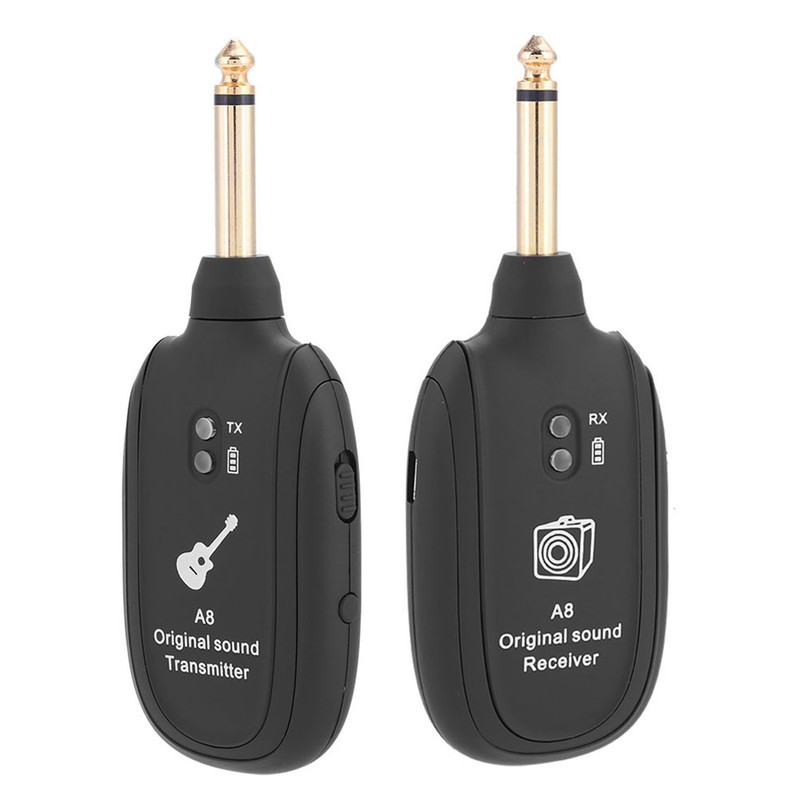 Wireless Audio Transmission Set with Receiver Transmitter for Electric Guitar