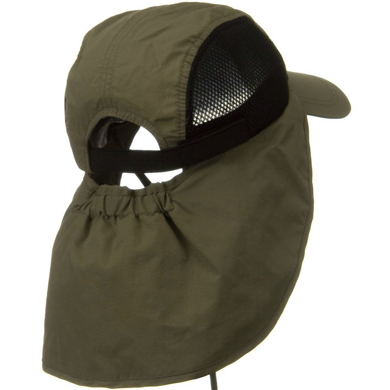 Juniper UV 50+ Talson Side Mesh Flap Cap - Olive