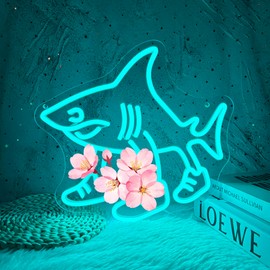 Italian Brainrot Tralalero Tralala Neon Sign, Shark in Sneakers Dimmable Funny Figures Neon Light Wall Sign for Bedroom Club Cafe Bar Collectors Aesthetic Décor Funny Fans Gifts(12.9 * 12.2in)
