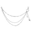 Star Pants Chain Sliver Goth Jeans Chain Layered Metal Punk