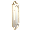 Creative Co-Op Metal Wall Gold Finish Mirror