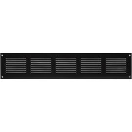 20" x 4" Inch Black Air Vent Cover - Steel Return Air Grilles - for Ceiling and Sidewall - HVAC - with Insect Protection Screen (19.68''x3.93'' Inch, Black)