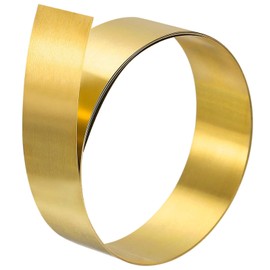 TA-VIGOR 1Pcs Brass Sheet Roll, 2000mm x 20mm x 0.3mm Metal Foil Plate Roll Brass Metal Thin Sheet Strip for Crafts, Electrical Repairs, DIY Projects, Grounding