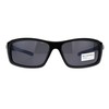 PASTL Nitrogen Polarized Lens Sunglasses Mens Wrap Around Rectangle Shades