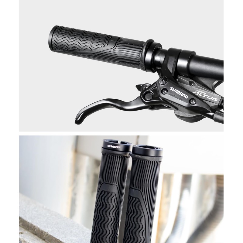 GORIX GSR 1815 Bicycle Grip, End Stop Construction for Wrist