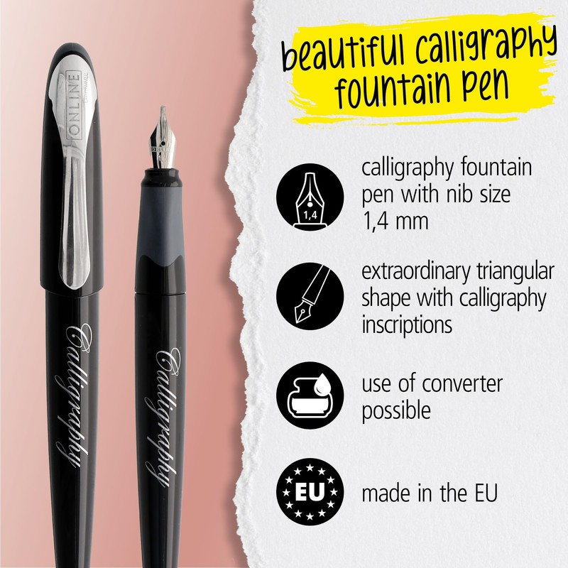 Best Writer calligraphy pen ONLINE Air Black,1.4 mm