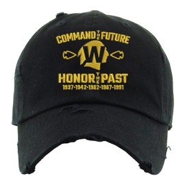 Football Fans Cap Command The Future Vintage Dad Hat (Black)