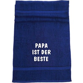 ShirtShop-Saar Papa ist der Beste Bath Towel Dark Blue