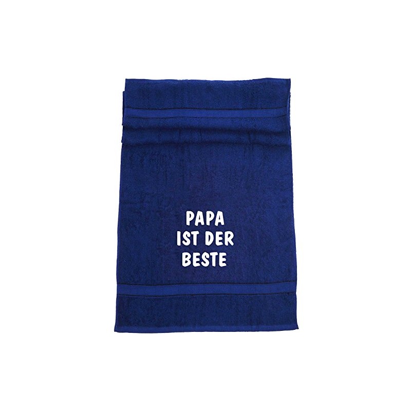 ShirtShop-Saar Papa ist der Beste Bath Towel Dark Blue