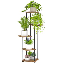 Digtokore Plant Stand Indoor, 5-Tier Tall Plant Stands Plant Shelf Indoor Clearance, Corner Display Rack Flower Pot Holder, Metal Flower Shelves for Multiple Plants
