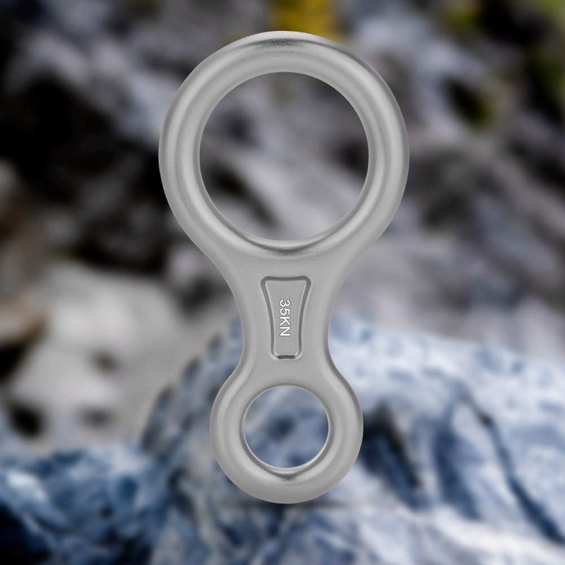 Escalada Rappel Safety 35KN Montaismo Escalada Figura 8 Cuerda Descensor