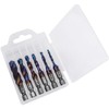 Bestgle 6 Pcs HSS Tap Drill Bit Set Combination Drill