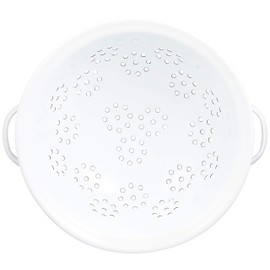 PL 525WS Colander Small Enameled Colander Colander Bowl White