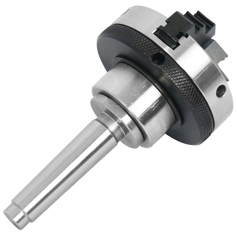 Wood Lathe Chuck,3 inch 3 jaw With MT-1 and MT-2