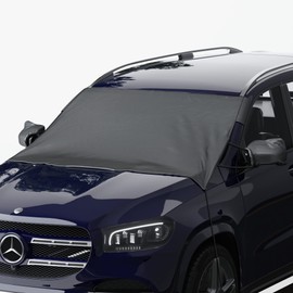 Autotech Park Custom-fit Snow Cover Compatible with 2020-2021 Ford Explorer, Windshield Cover Comes with Rear Mirror Cover