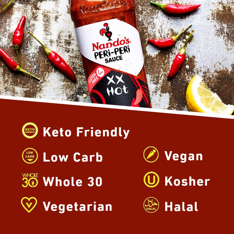 Nandos PERi PERi Extra Hot Sauce - Spicy Sauces, Seasoning