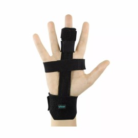 VIVE Trigger Finger Splint -Hand Support- Fits All Fingers & Thumbs-Unisex-BLACK