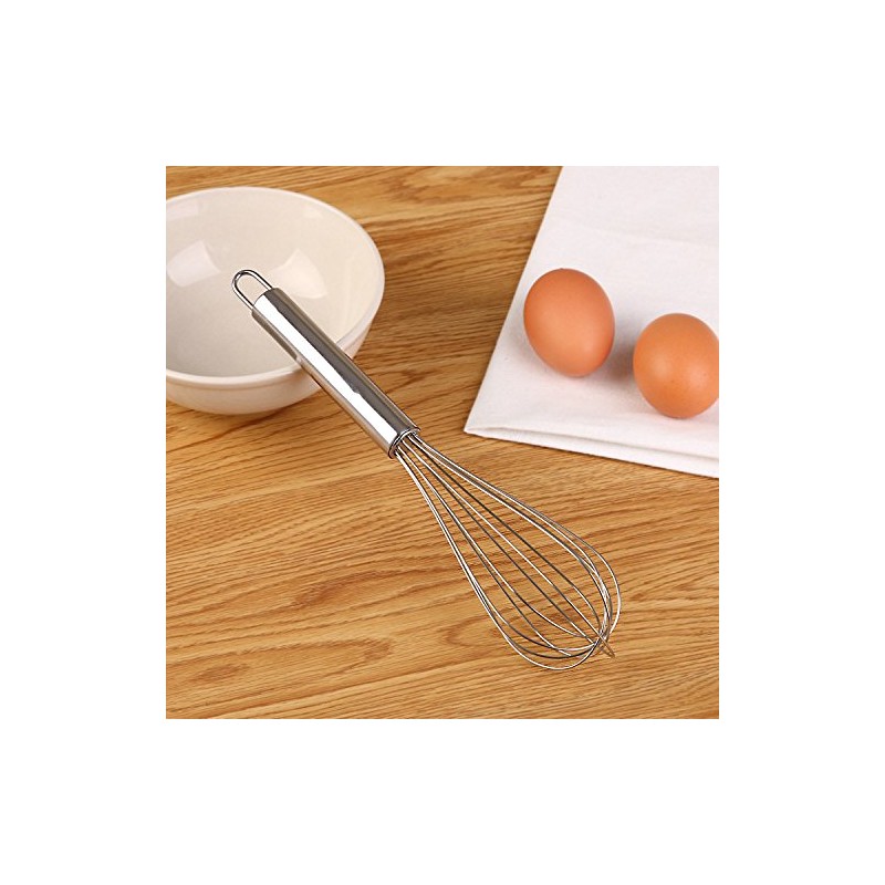 Stainless Steel Hand Whisk, Kitchen Mixer for Matcha, Baking and