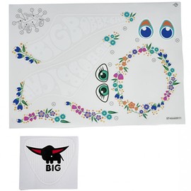 Big Bobby Car Stickers Flower Sticker Set Flowers Complete with Buffalo