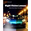 Bloomoak Night Driving Glasses, Wrap Around for Side Shields Provide