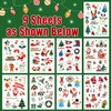 Leesgel Christmas Tattoos for Kids Party Bag Fillers, 150 Styles