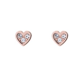 Ted Baker Neena Nano Heart Stud Earrings - Silver or Rose Gold Tone Options