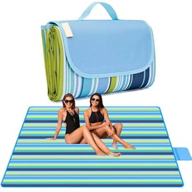 Lchkrep Picnic Blanket Beach Blankets 80"x60" Large Sandproof Waterproof Camping Portable Travel Blanket Play Mat for Outdoor Indoor Family Beach Park Grass,Hiking, Music Festival